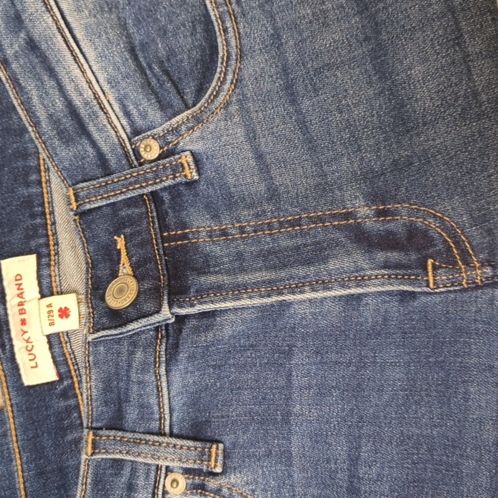 sac730 🍀Mid Rise Sweet Straight w/ 30" Inseam Lucky Jeans - Picture 3 of 8